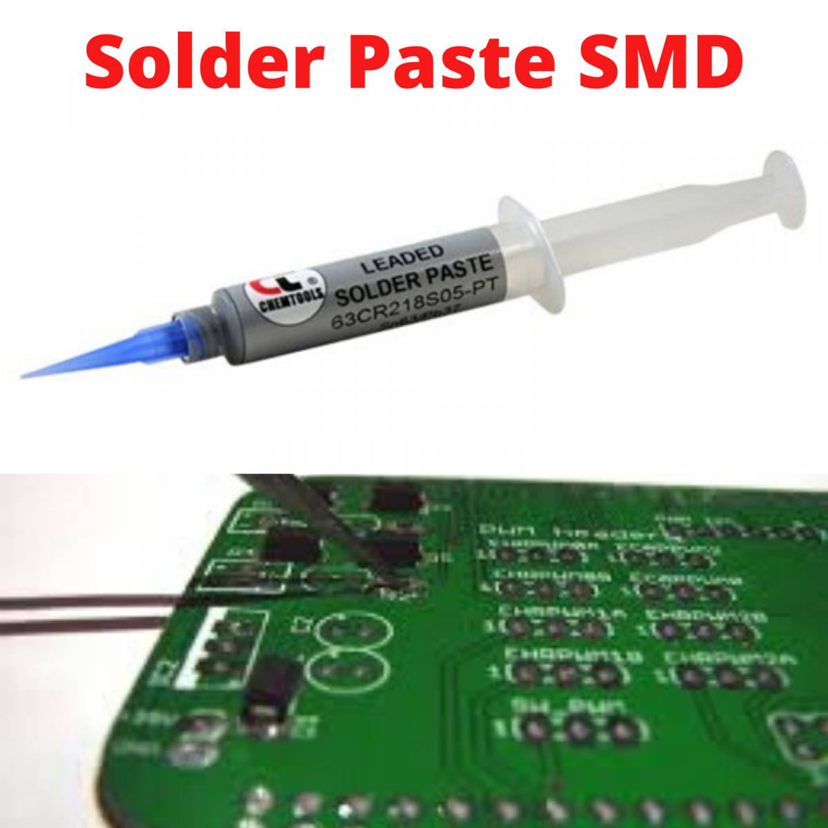 Solder Paste Flux SMD Syringe 15G easy for hard mechanic repair soldering